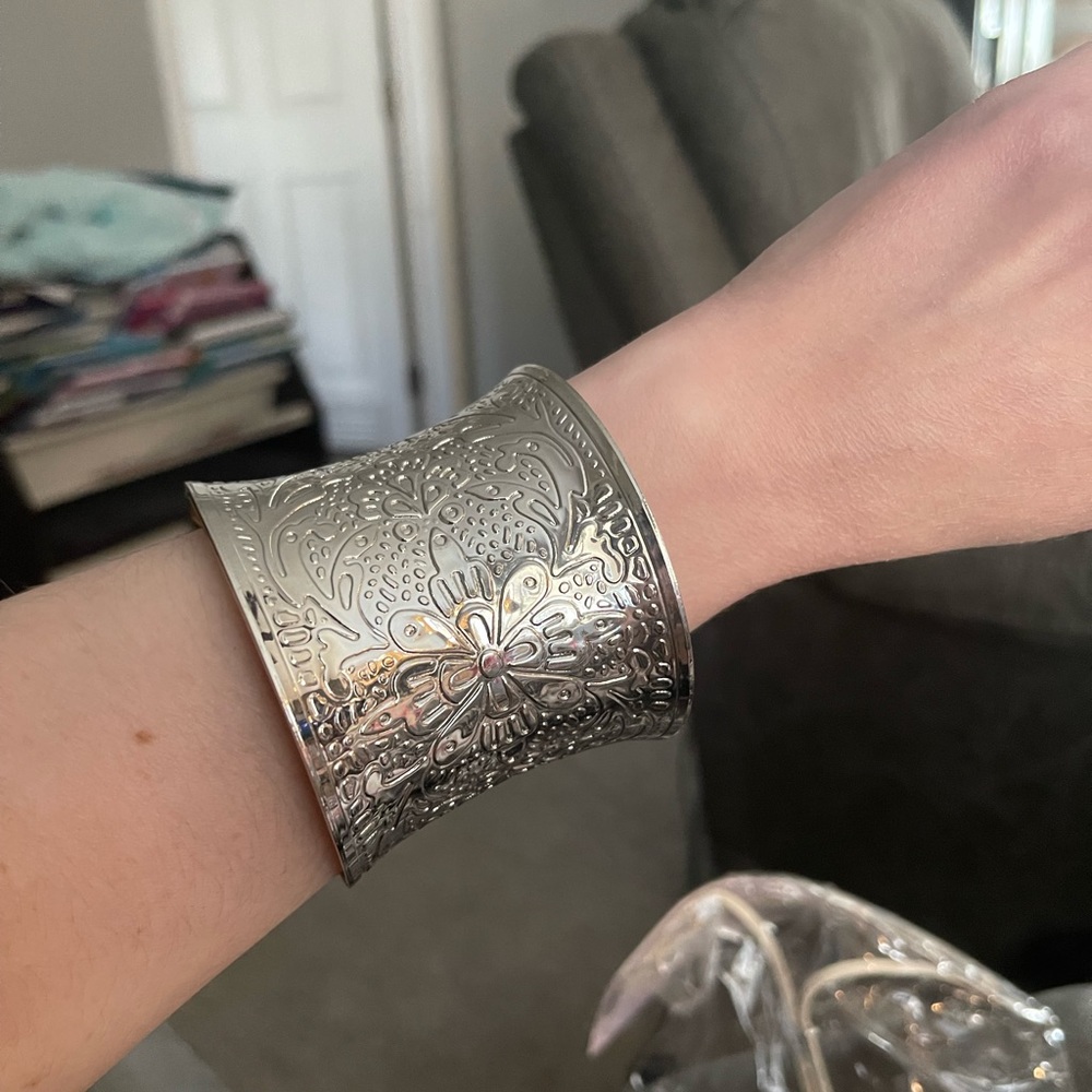 Imprinted cuff bracelet